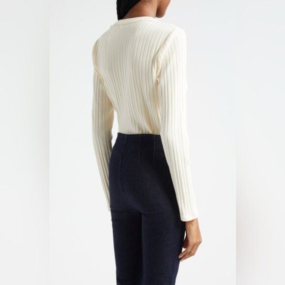 Veronica Beard Ivory Button-Down Shirt - Picture 4 of 13